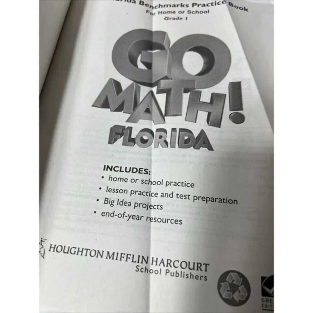 HOUGHTON MIFFLIN HARCOURT MATH FLORIDA: LESSON‎ ACTIVITY